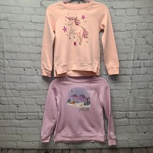 Super Soft Girls Sweatshirt Set, Sparkle and Shine Crewneck, Size 10